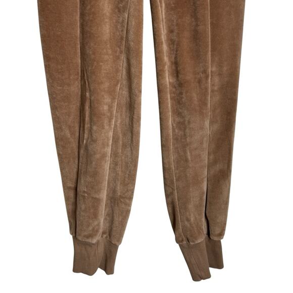 Ragdoll Los Angeles Tan Velour Joggers Pants‎ Braided Drawstring Waist Womens XS - Picture 4 of 13